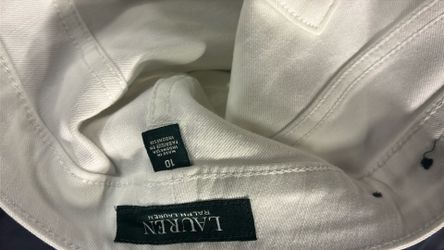 All white womens Ralph Lauren pants