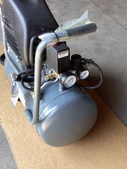 Compresor de aire horizontal con tanque de 6 galones motor de 2hp,115 psi lubricado con aceite