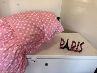 adorable, Pink Polkadot, Bedding Girls stuff room decor clothing toys everything included make offer!!
