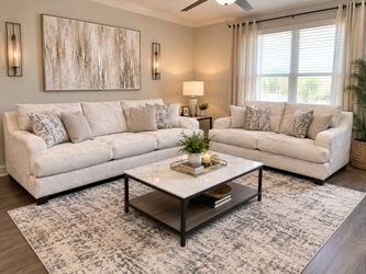 Elegant Cream Sofa Set – Modern Style, Clean & Beautiful!