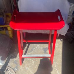Red Stool In Great Shape