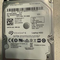 1tb Seagate Laptop HDD 