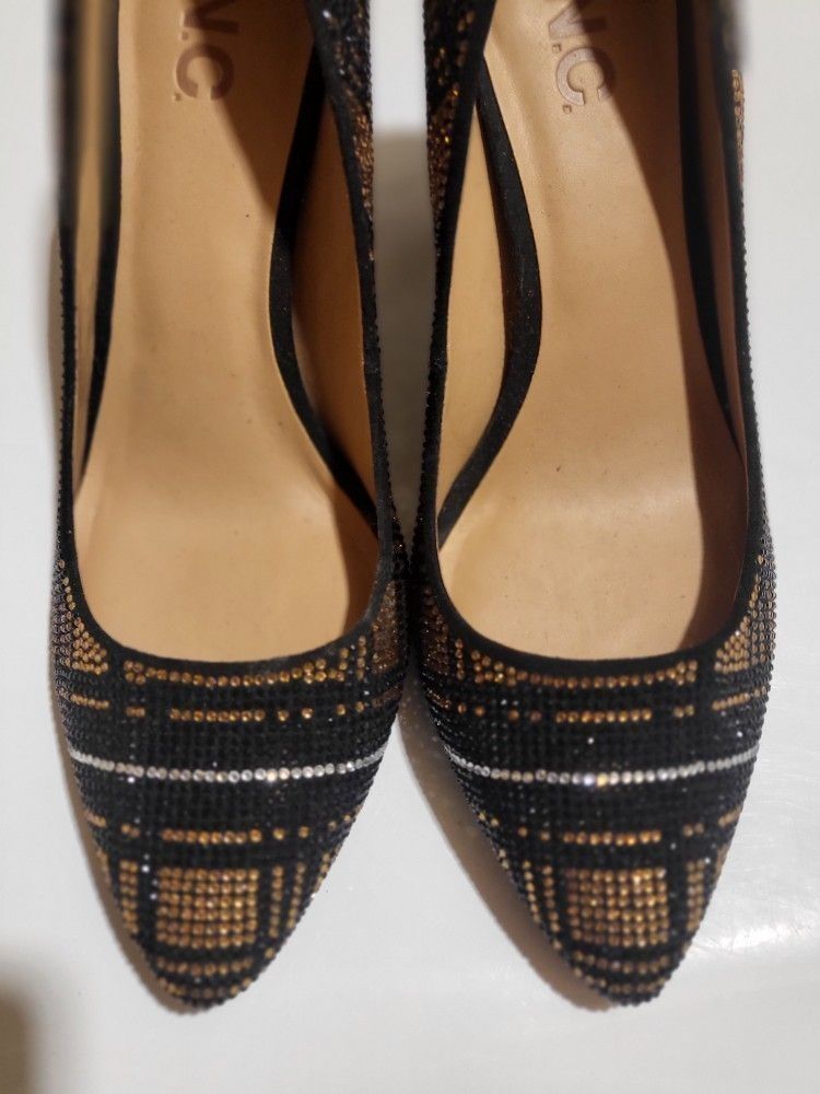 INC International Zitah Embellished 3 Inch Heels- Size 8M