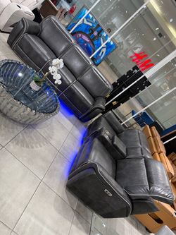 Sofa Set With Power Recliner, Power Headrest, Bluetooth and Speakers 🔊