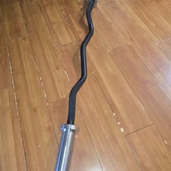 Curl Olympic Barbell, Gym Equipment, No Weights Include 