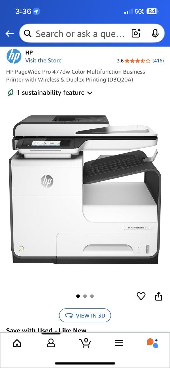 HP PageWide Pro 477 Multifunction Printer