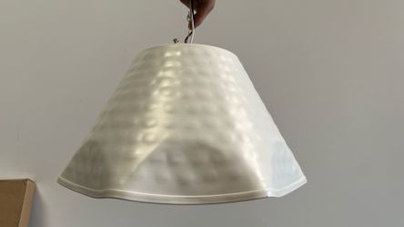 Ruffled edge hammered metal ceiling light deals