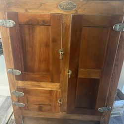 Antique Wooden Icebox 1800’s