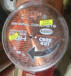 14" HDMAXXX Orange H8H Diamond Blades~ $175 each