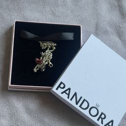 Pandora Spider-Man Charm & Silver Necklace Set with Box