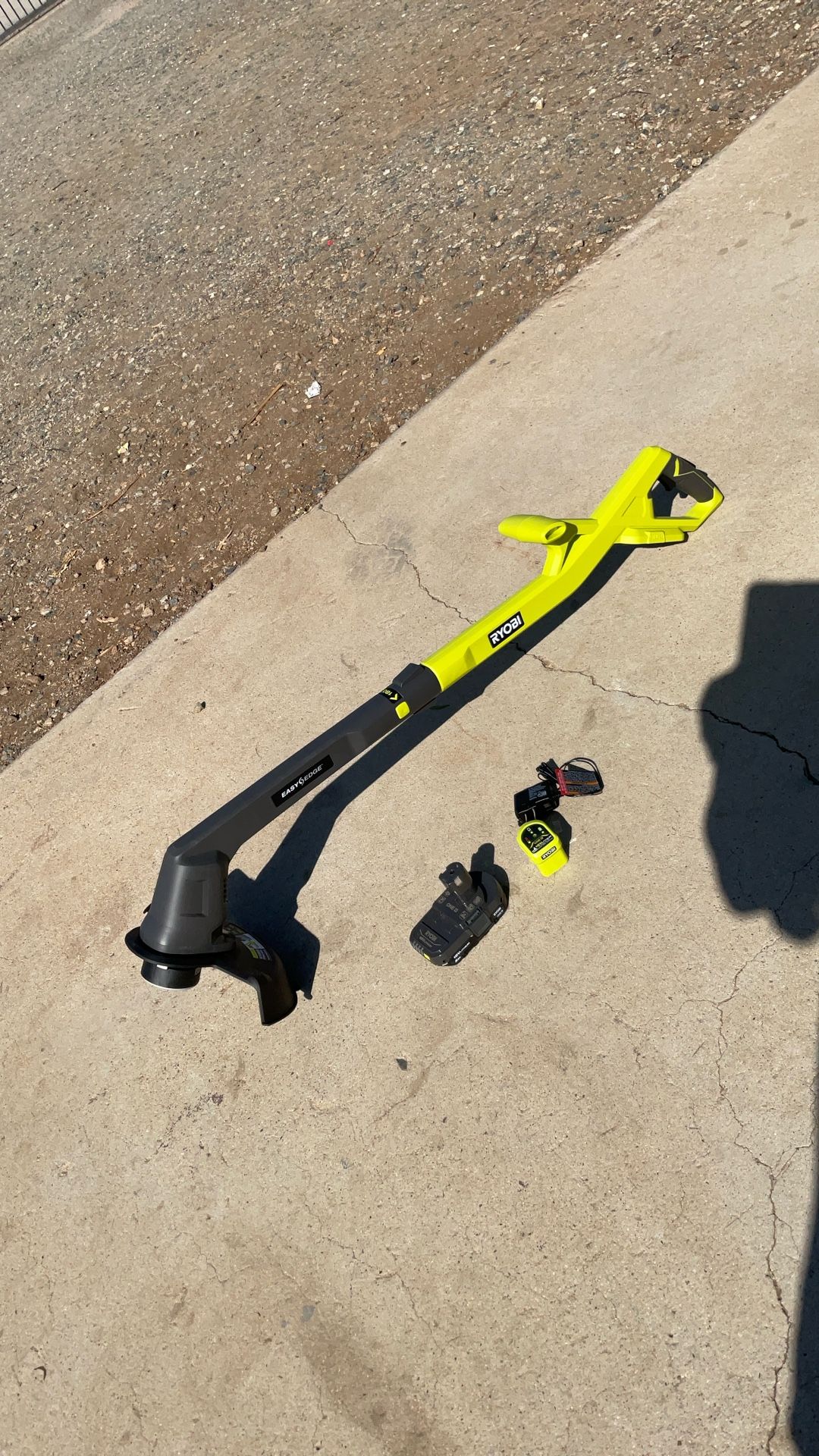 RYOBI ONE+ 18V 10 in. Cordless Battery String Trimmer/Edger with 2.0 Ah Battery and Charger