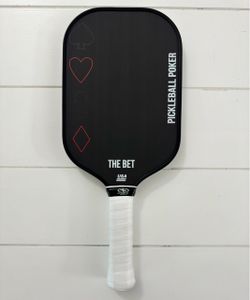 Pickleball Paddle Elongated 16MM Raw Carbon Fiber Face