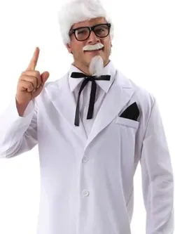 5pc California Costumes The Colonel Sanders OSFA Suit