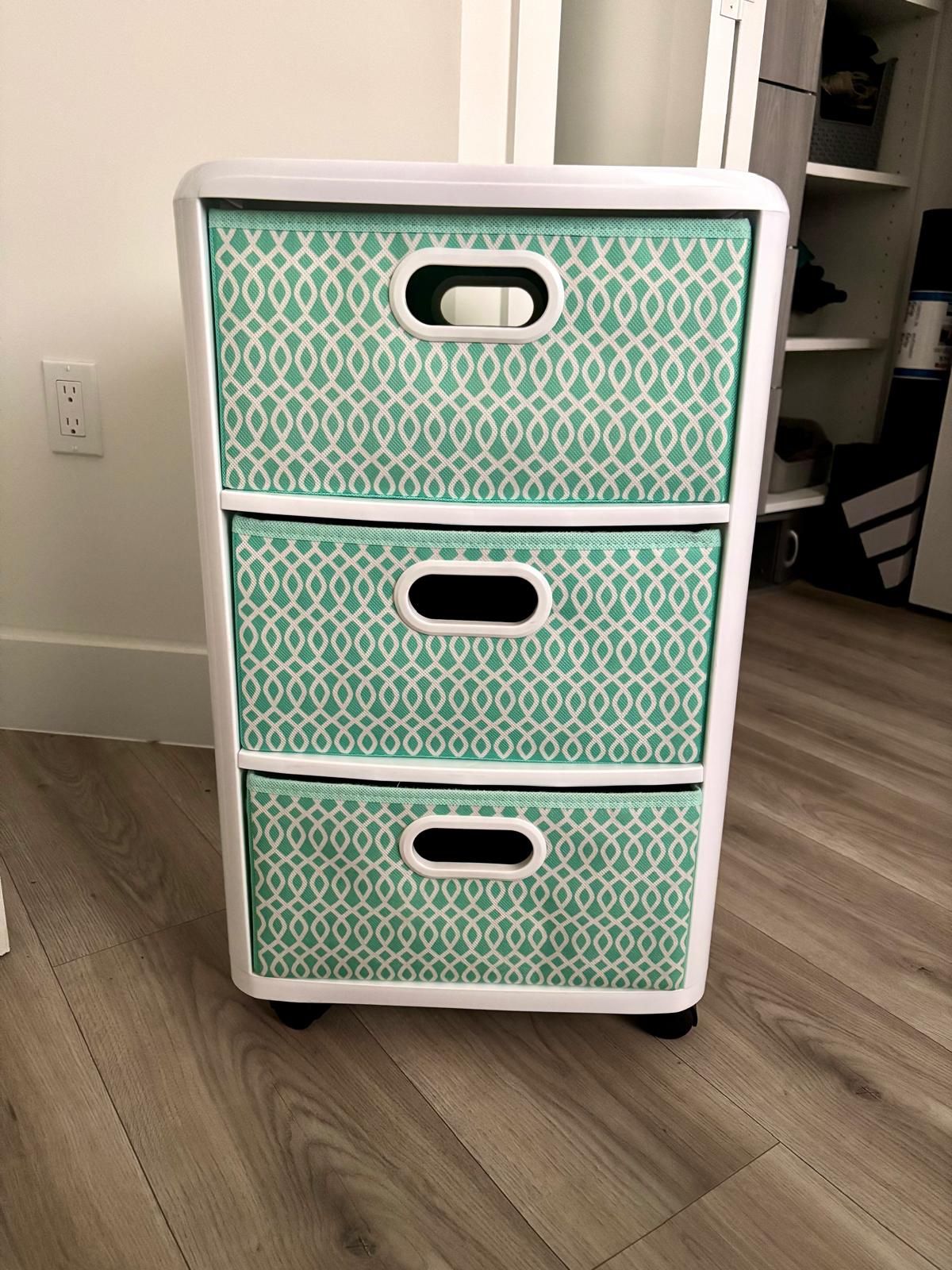 3-Drawer Rolling Storage Organizer – Great Condition – $20