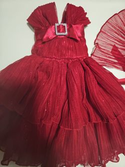 American Girl Doll Red Ball-gown Dress