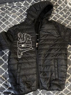 SDL Ski Mask Puffer, Black/White, Size: Small