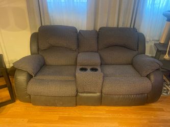 Reclining Sofa and Reclining Love Seat