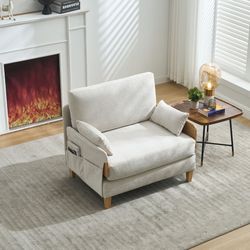 Roomfitters 3-in-1 Foldable Sofa Bed Recliner, Convertible Sleeper with Pillows for Small Spaces, Bedroom or Study