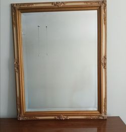 Gold Framed Wall Mirror - Vintage Style Large 36"x48"