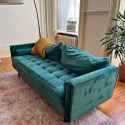 Wayfair Green Velvet Couch