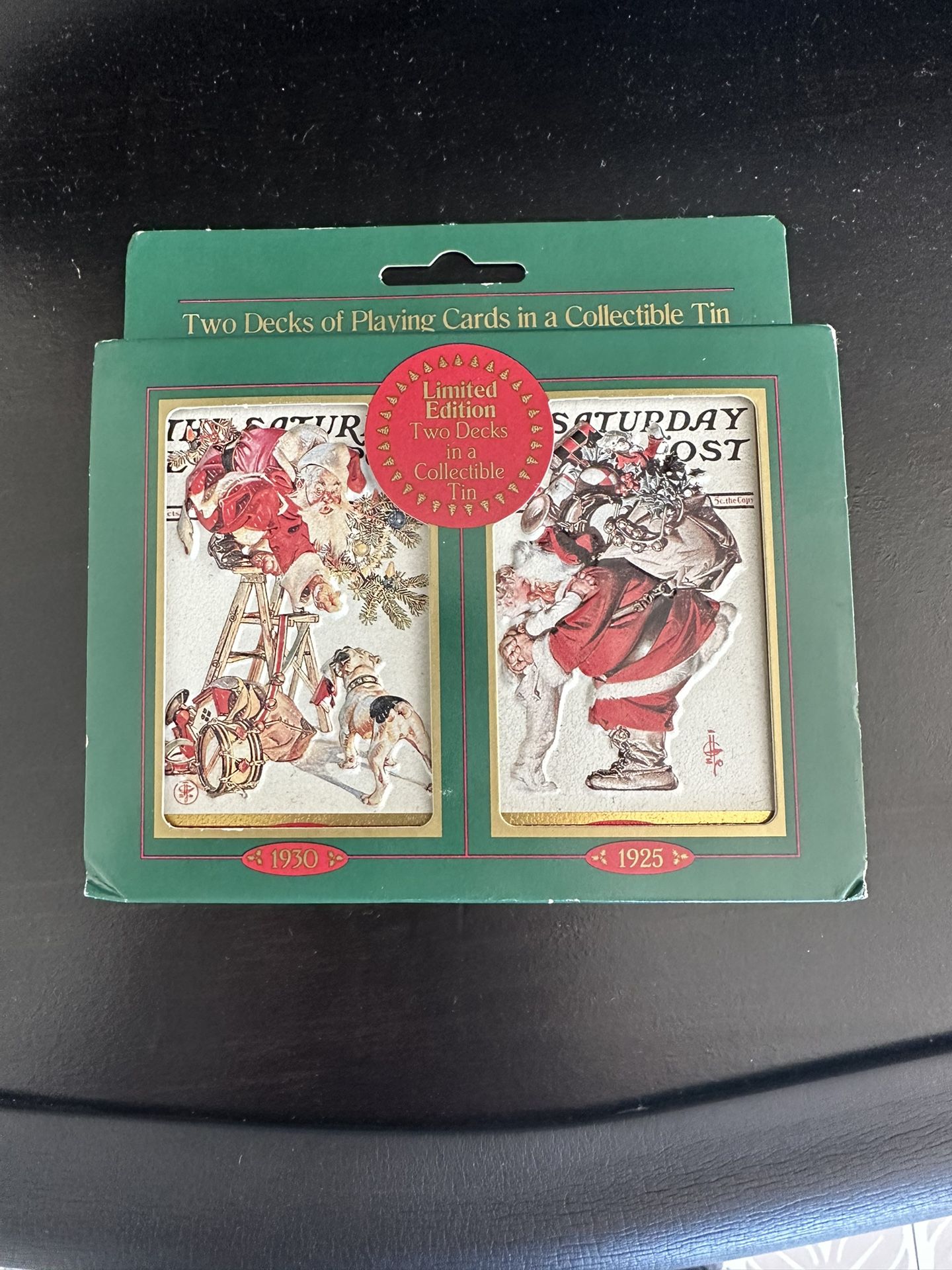 Vintage Two Decks Of Playing Cards In A Collectible Tin