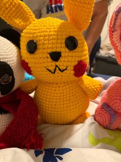 Handmade knitted dolls