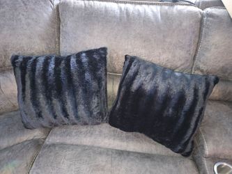 Black decorative pillows