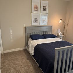 Delta Convertible Crib, Full Size Mattress/Boxspring & Dresser Set 🍼