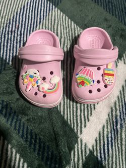 Pink Crocs Size 4 Kids
