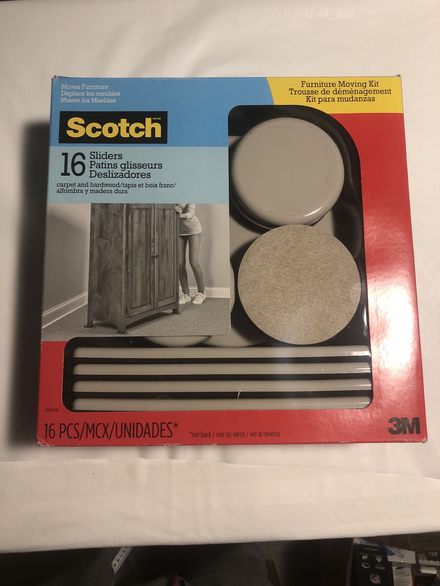 scotch 16 sliders Furniture Moving Kit 16 Pieces Kit Brand New In Box
