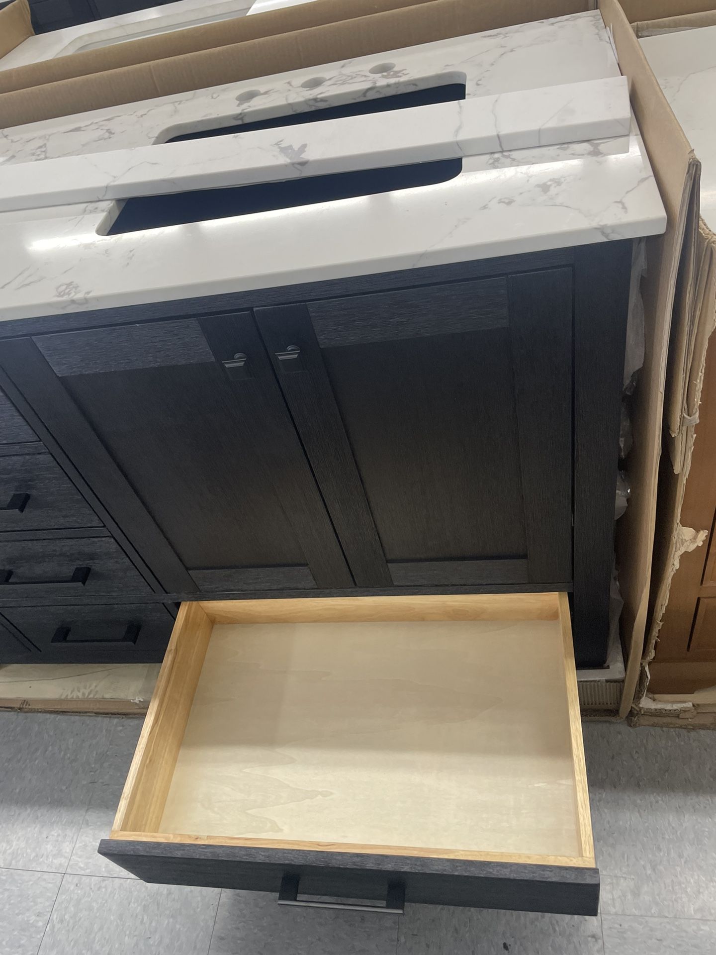 Bathroom Vanity Cabinet 72” Solid Mango Quartz Top With Sink And Backsplash