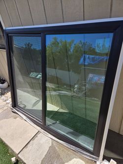 Window black exterior white interior nail on low e glass 56" 1/2 w x 46"1/2 h
