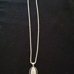Sterling Silver Necklace And Pendant 