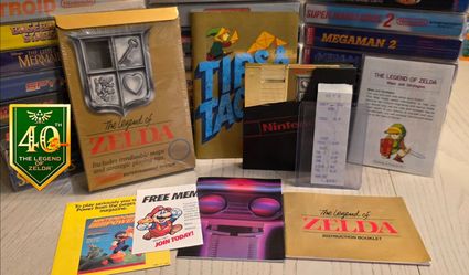 NES ZELDA 1ST PRINT TM CIB