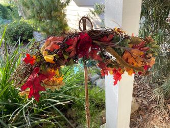 Fall Harvest Grapevine Swag Wreath