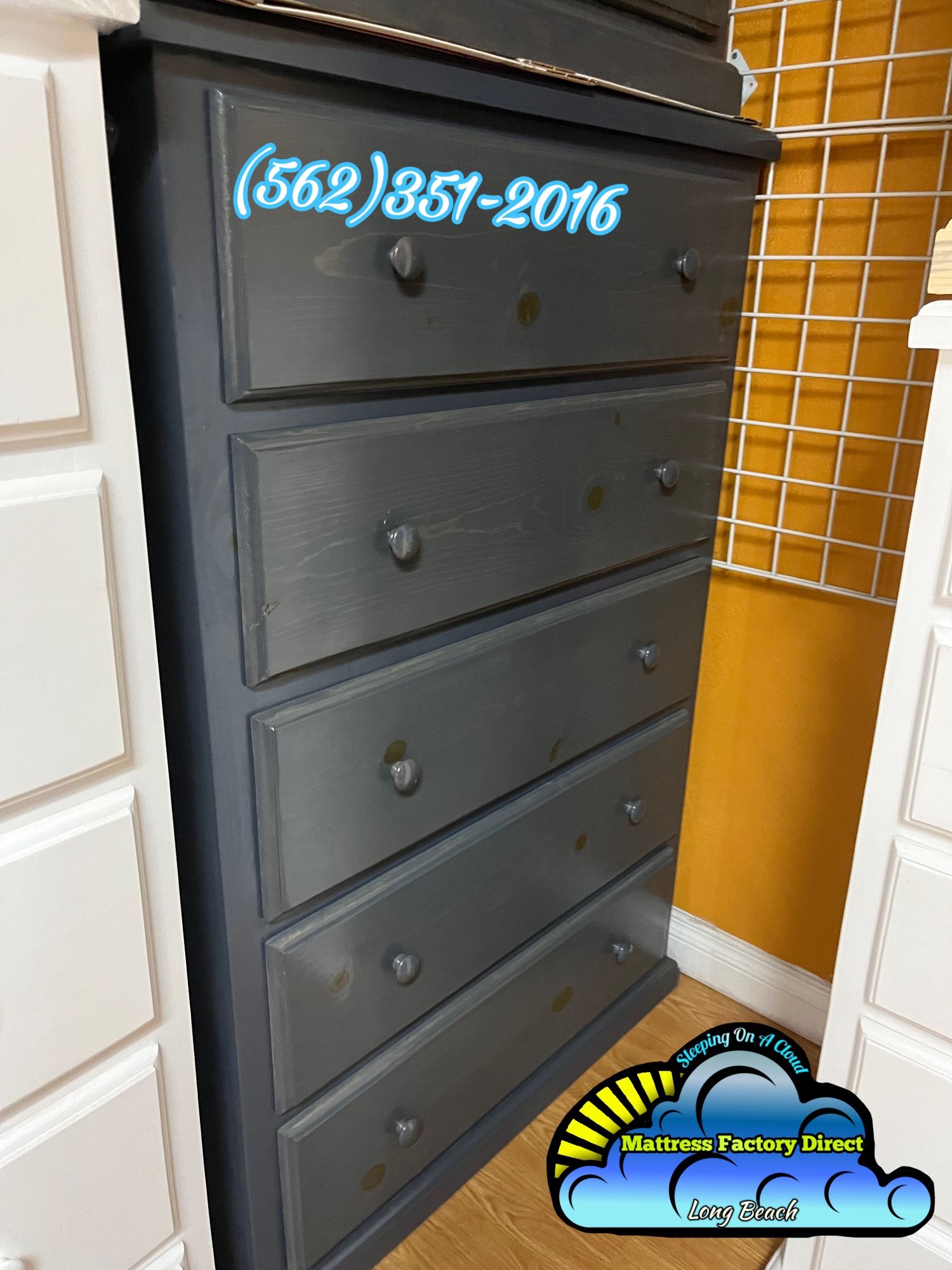 Jumbo Heavy Duty Pinewood Grey Dresser 🆕