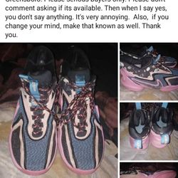 Cosmic Nikes Size 8 Adults. 