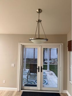 Stainless steel pendant light