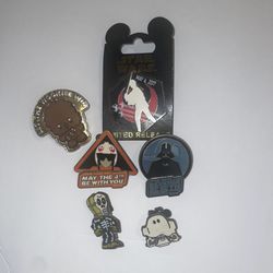 Variety Of Disney Star Wars Collectible Pins