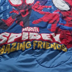 Twin Sz  SPIDEY COMFORTER & SPIDER-MAN BLANKET