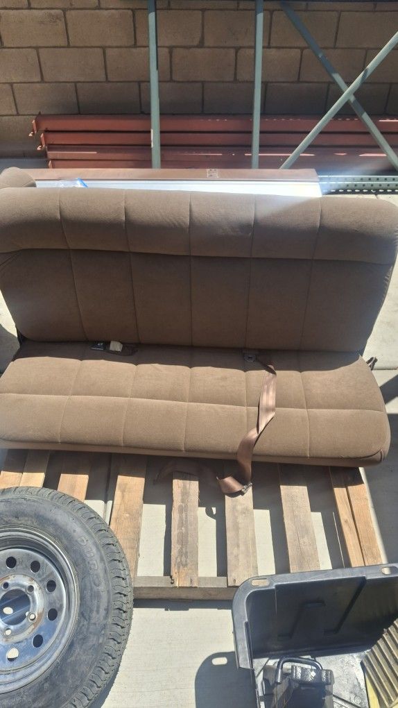 1989 Ford Bronco Full Size Rear Bench Seat Tan