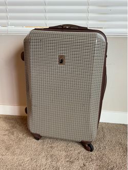 London Fog Houndstooth Hardside Spinner Suitcase