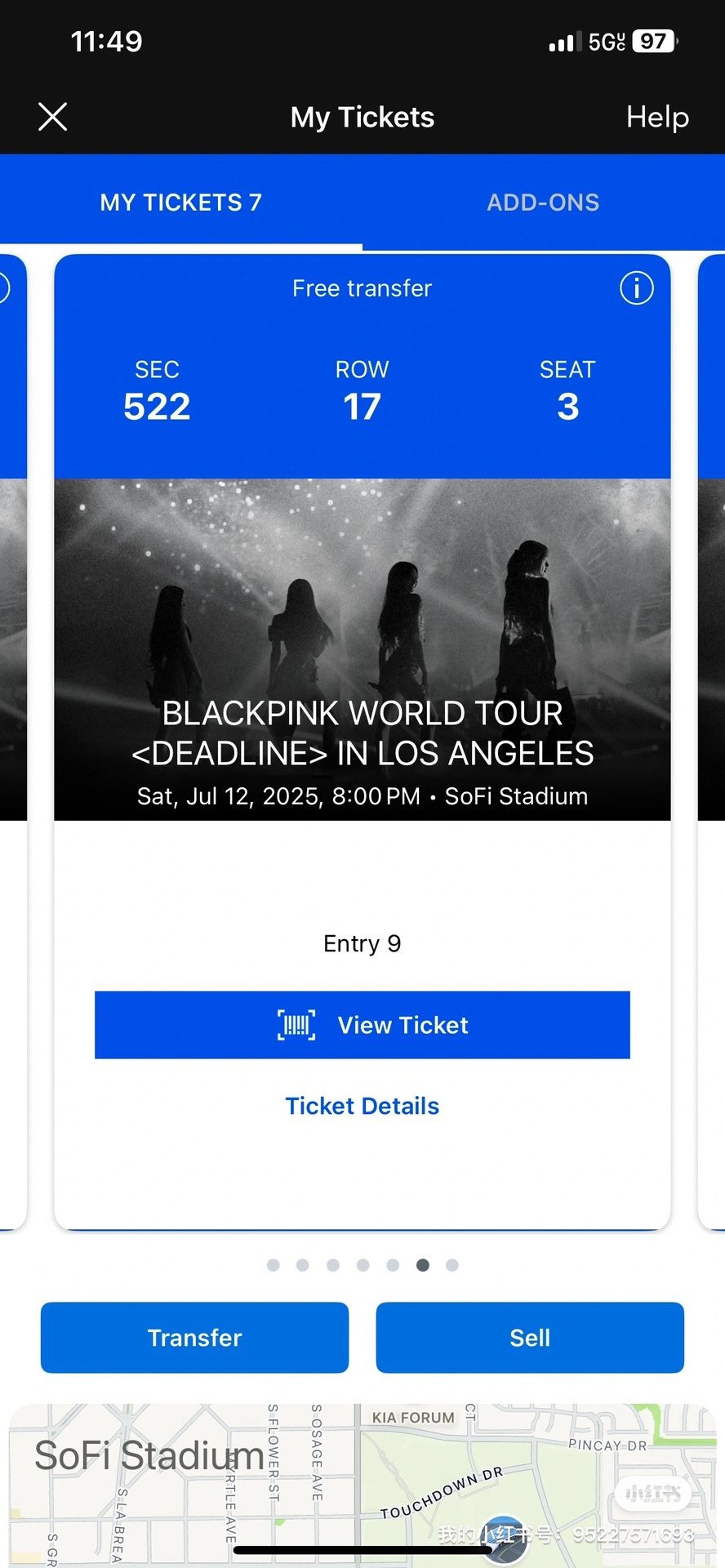 blackpink 7/12 ticket 