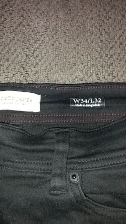 Scott james slim fit 34/32 black