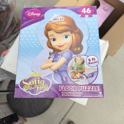 Disney Sofia the First 46-Piece Floor Puzzle – 3 Feet Tall – New