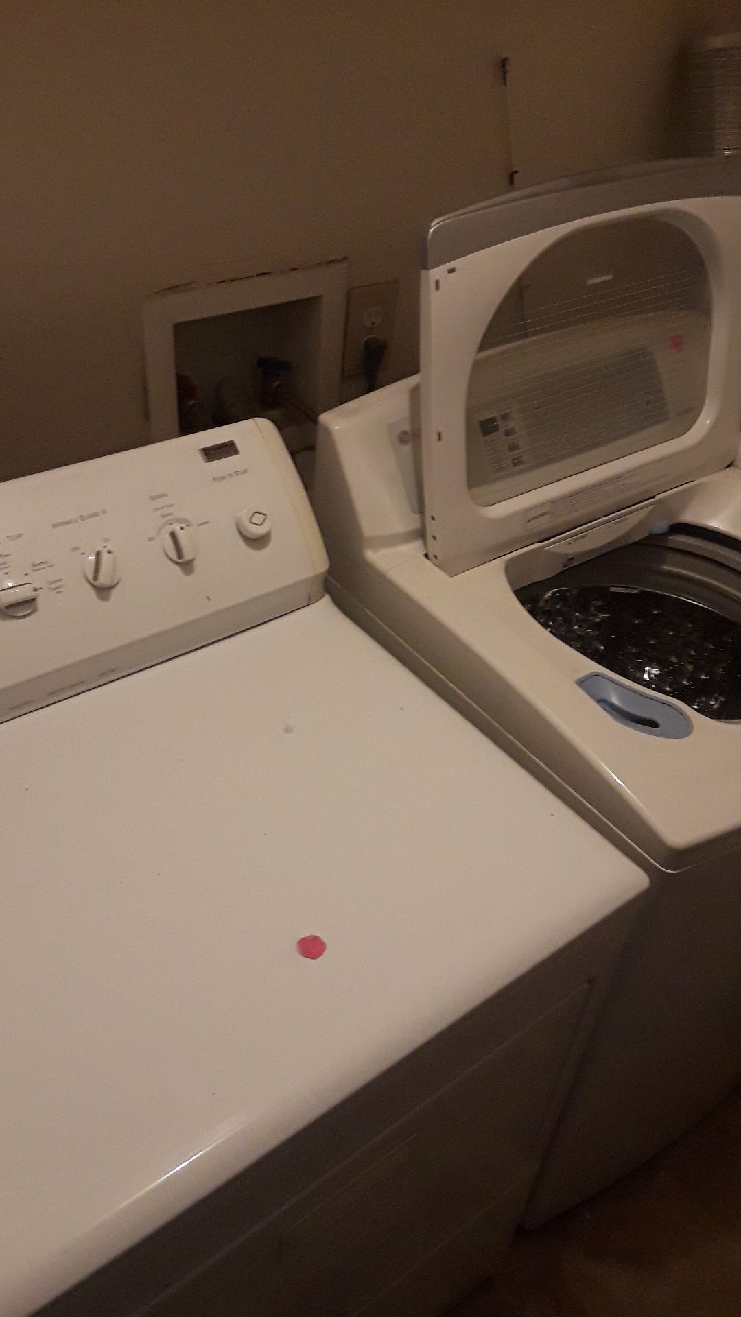 LG washer and Kenmore dryer elite