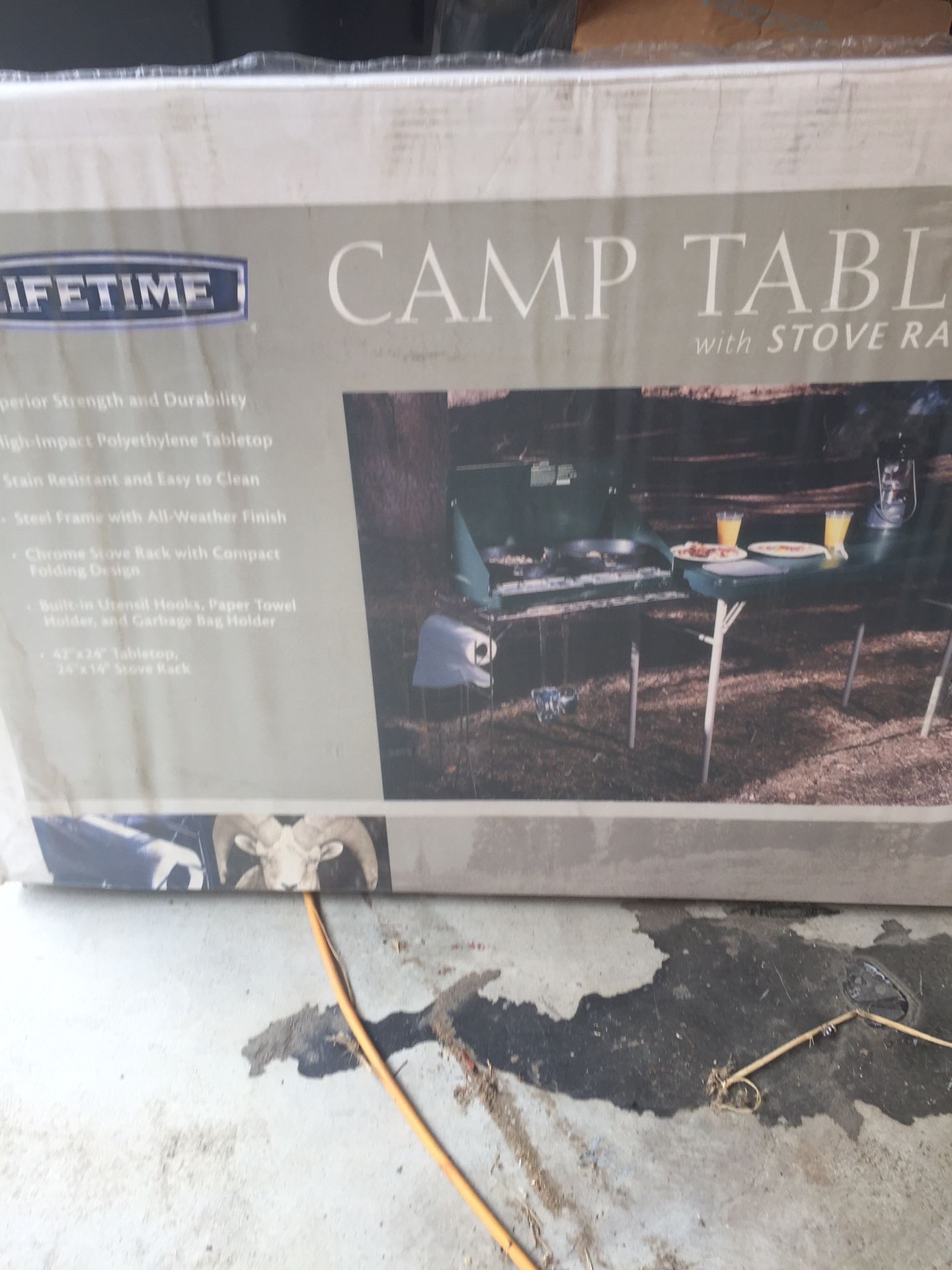 Lifetime 280312 Camping 4ft Cooking Specialty Tailgate Folding Table