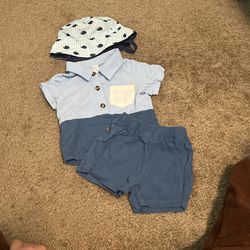 Cute Outfit And Hat For Babies