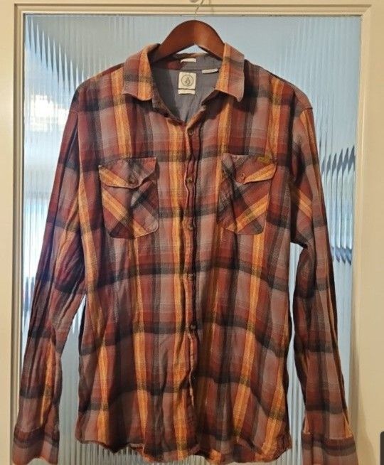 Fall Winter Mens Volcom Long Sleeve Shirt