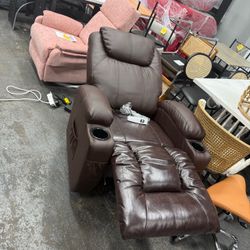 electric Recliner Chair, electric Recliner Chair with Massage and Heat, electric Recliner Chairs for Adults, Recliner with Remote Control and Cup Hold